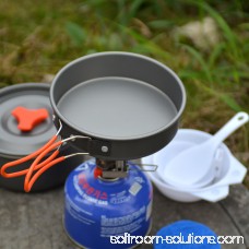 Camping Cookware Kit Outdoor Backpacking Gear & Hiking Cooking Equipment 8pcs Pot Pan Kit 567213618